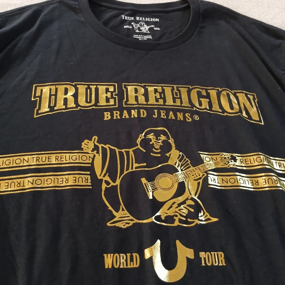 true religion ♡ new craft short sleeve shirt mens xxl y2k streetwear hiphop